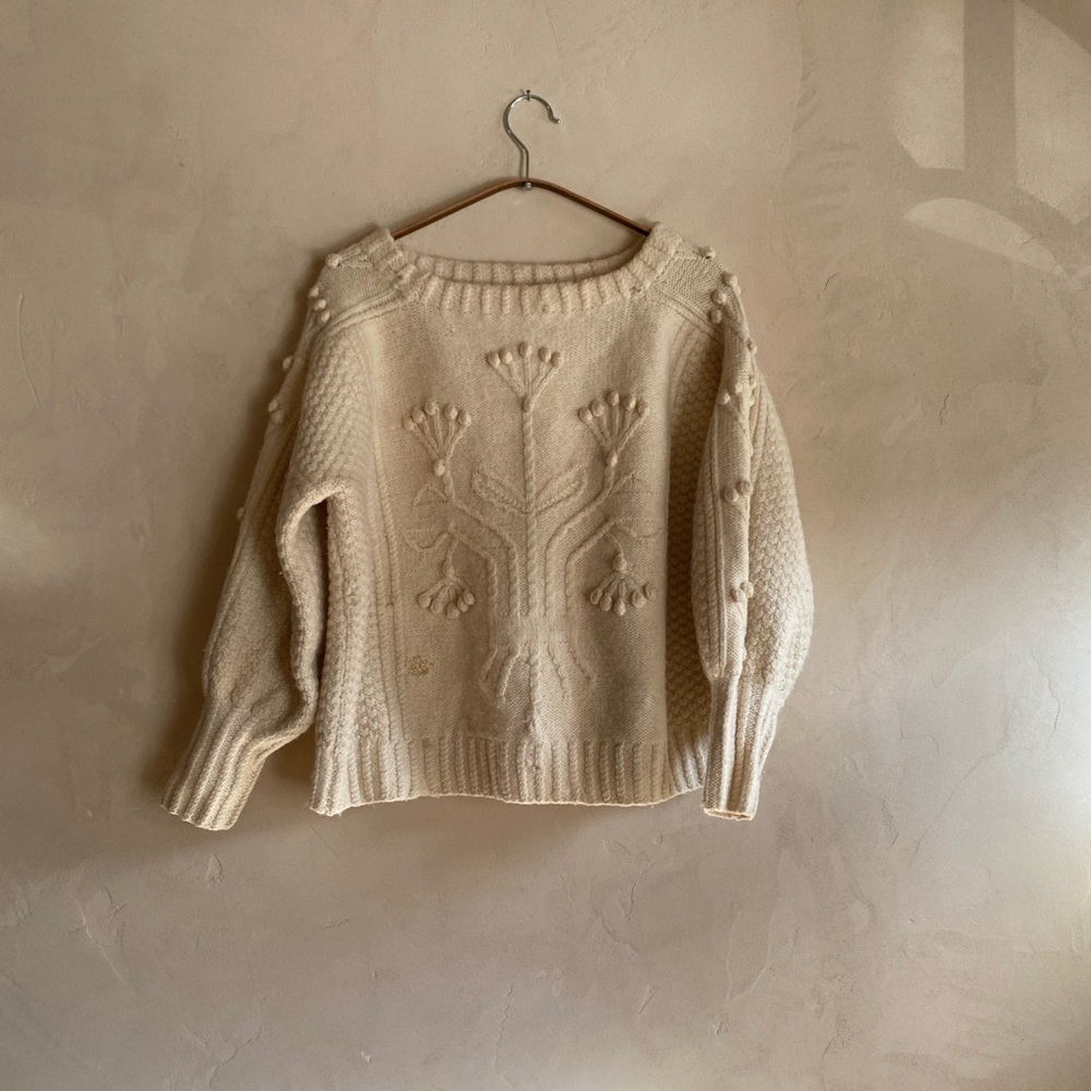 Vintage Wool Cream Sweater